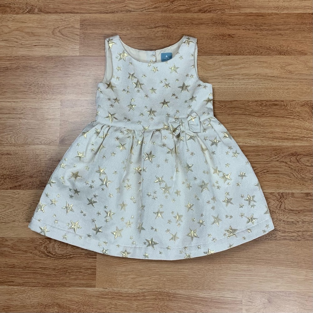 GAP Baby Special Occasion Holiday Christmas Toddler Girls Star Dress